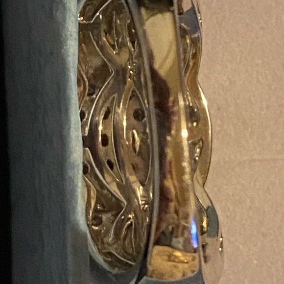 IKS Sterling Silver Half Karat Diamond Ring. Plated with platinum for durability - Picture 6 of 11